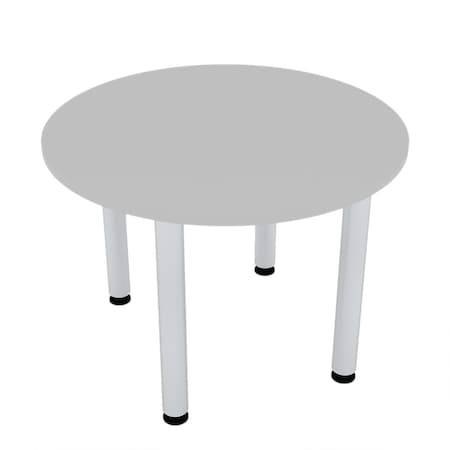 Skutchi Designs 42 in W, 42 in L, 29 in H, Engineered Wood Top, Grey HAR-RD-42-POST-XD01